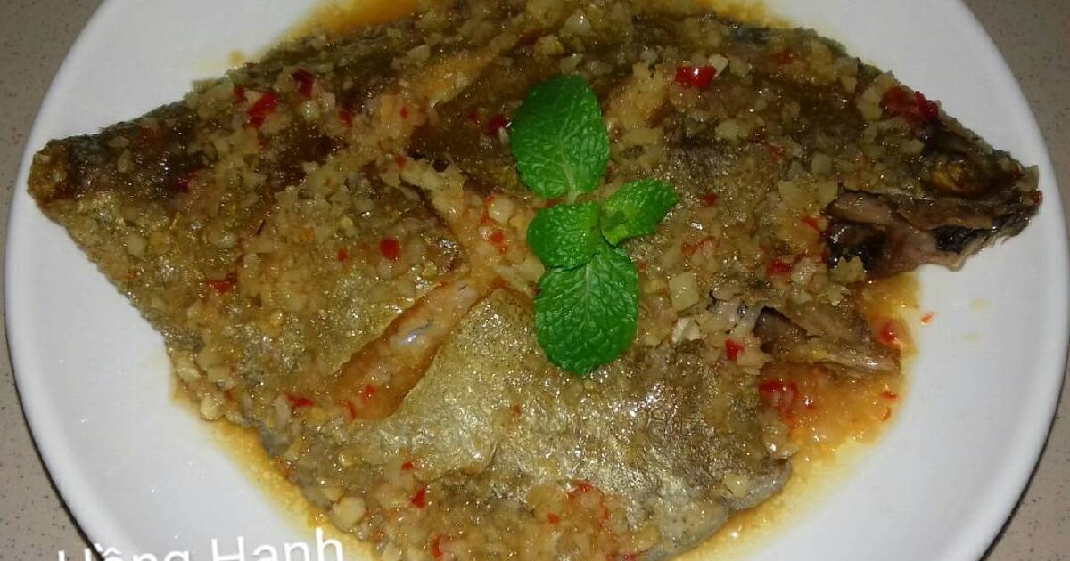 Cá Chim Chiên Sốt Tỏi Ớt