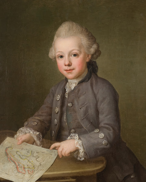 Boy with Map of Scandinavia 1771