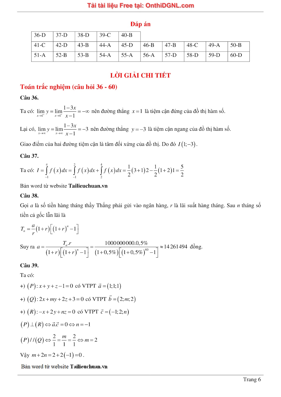 475 bài tập môn Toán - Ôn thi ĐGTD ĐH Bách Khoa Hà Nội Phần 1