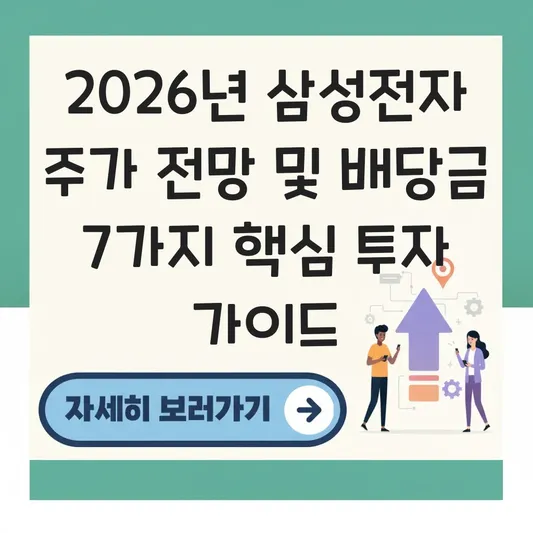 삼성전자 주가 전망 및 배당금 지급일 대표 이미지