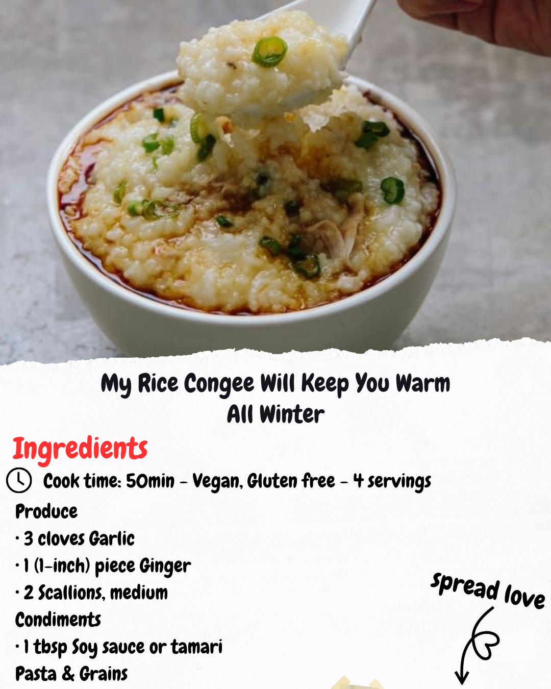 My Rice Congee Will Keep You Warm All Winter