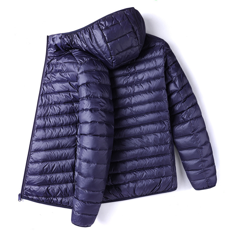 Men's padded jacket, lightweight, short, lined