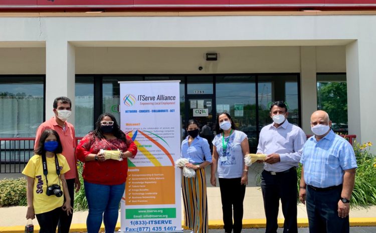 ITServe Alliance Columbus Chapter Donated 250 hand sewed reusable masks to The Center for New Americans!