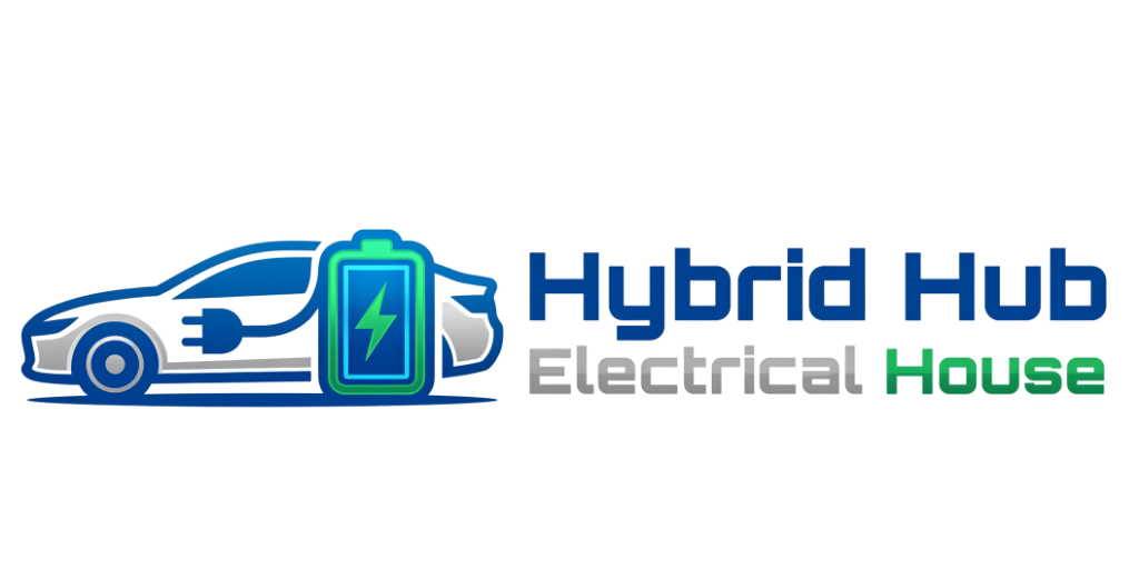 Hybrid Hub Electrical House Logo