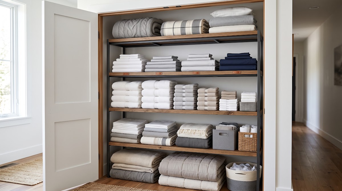 Best Linen Closet Organizers for Towels and Bedding (2026) - BEST OVERALL — IN CONTEXT