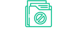 Ícone: pastas com símbolo de bloqueio / Texto: Bloquear novos cadastros