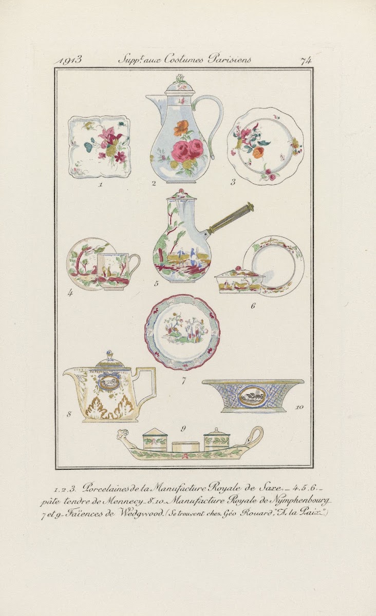 Porcelaines de la Manufacture Royale de Saxe 1913