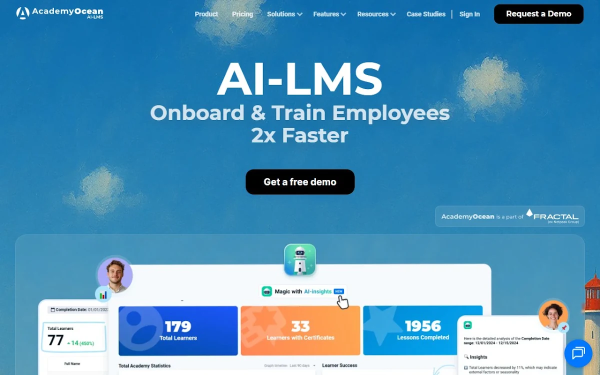 Captura de AI Course Creator - AcademyOcean