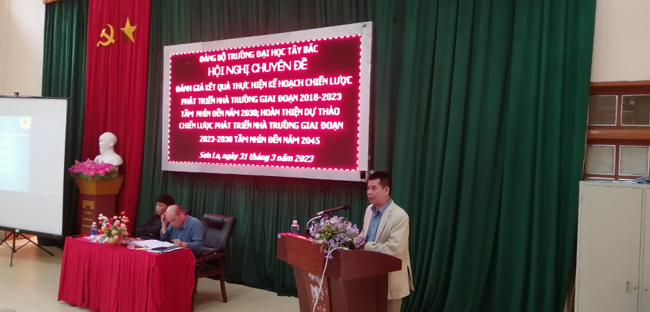 Hội nghị chuyên đề Đánh giá kết quả thực hiện Chiến lược phát triển Nhà trường giai đoạn 2018 - 2023 và tầm nhìn đến năm 2030, hoàn thiện dự thảo chiến lược phát triển nhà trường giai đoạn 2023 - 2030, tầm nhìn đến năm 2045