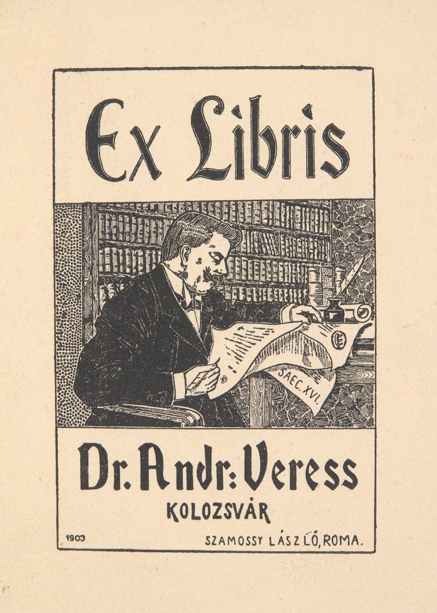 Ekslibris Andre Veress 1903