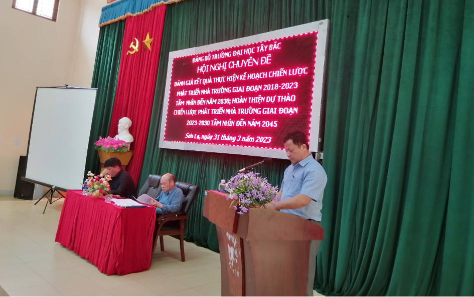 Hội nghị chuyên đề Đánh giá kết quả thực hiện Chiến lược phát triển Nhà trường giai đoạn 2018 - 2023 và tầm nhìn đến năm 2030, hoàn thiện dự thảo chiến lược phát triển nhà trường giai đoạn 2023 - 2030, tầm nhìn đến năm 2045