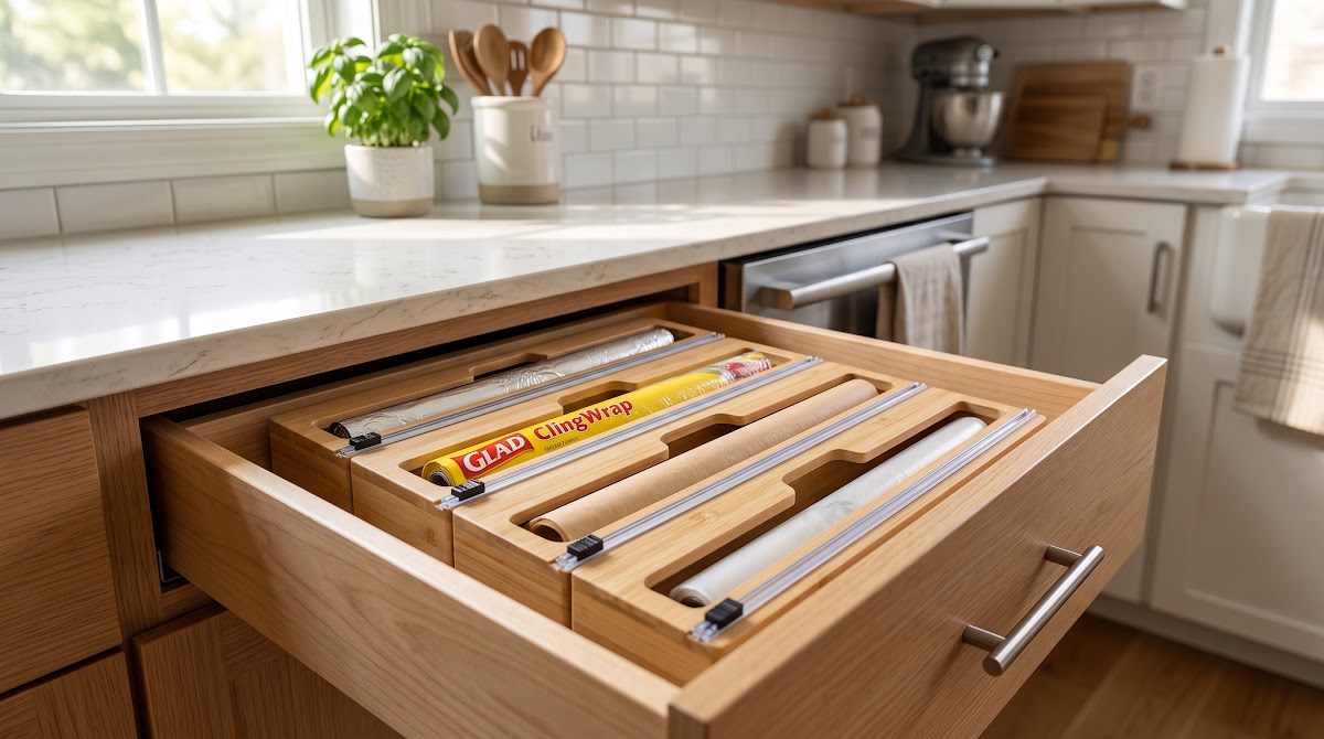 Best Wrap and Foil Organizers for Kitchen Drawers (2026) - BEST PREMIUM — IN CONTEXT