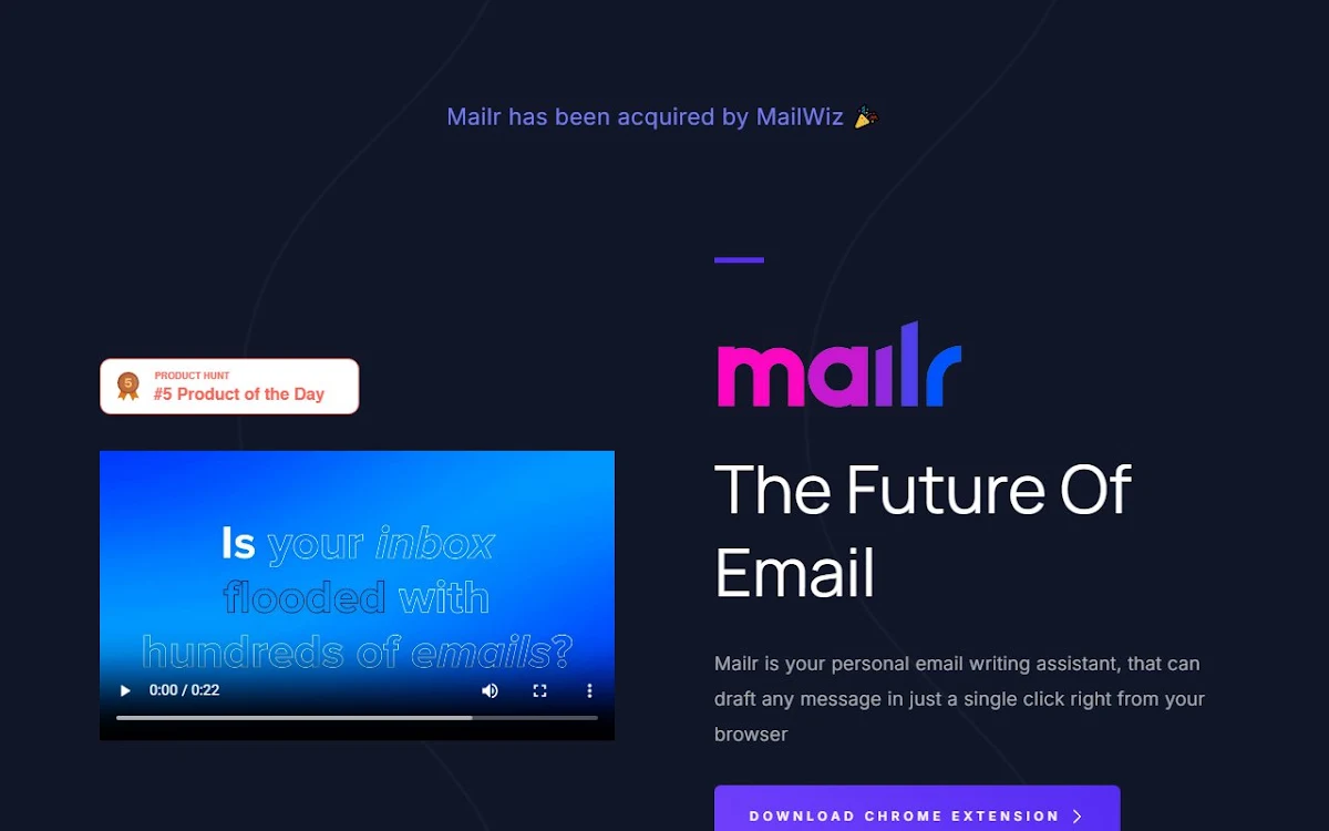 Captura de Mailr
