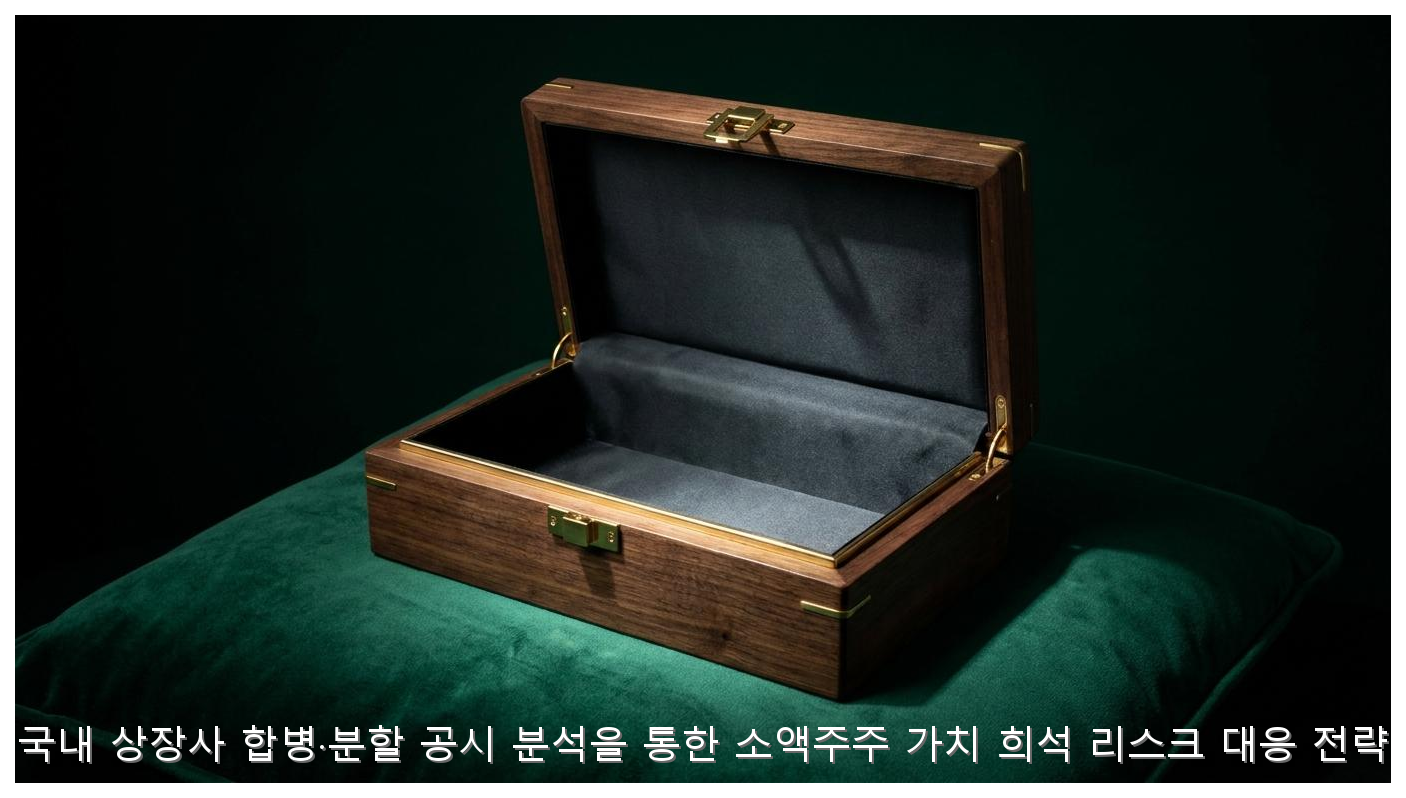 국장 합병·분할 시 소액주주 가치 보호 및 대응 전략 핵심 안내 및 분석 인포그래픽 (6)