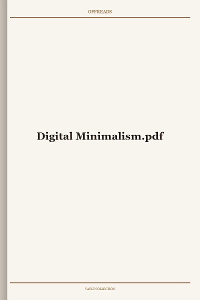 Digital Minimalism