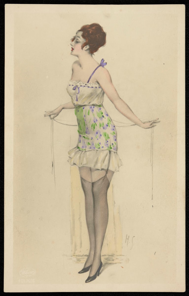 Woman in negligee 20th century