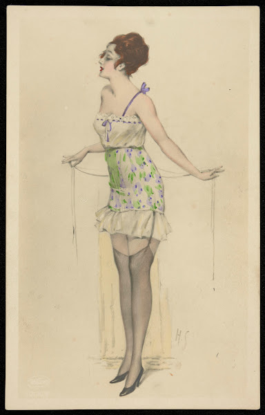 Woman in negligee 20th century