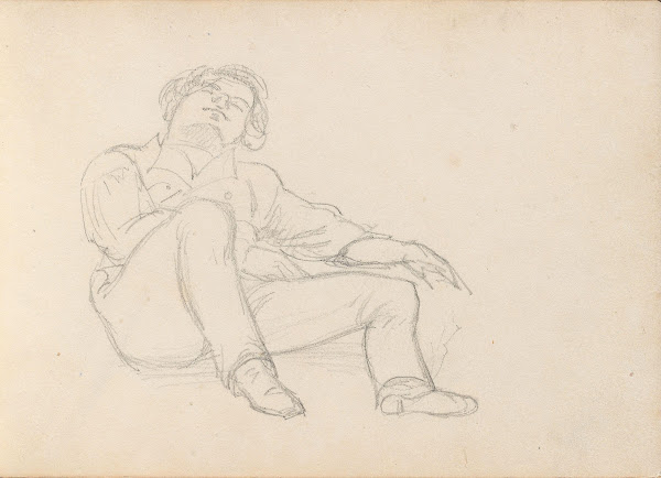 Hvilende mannsfigur 1838