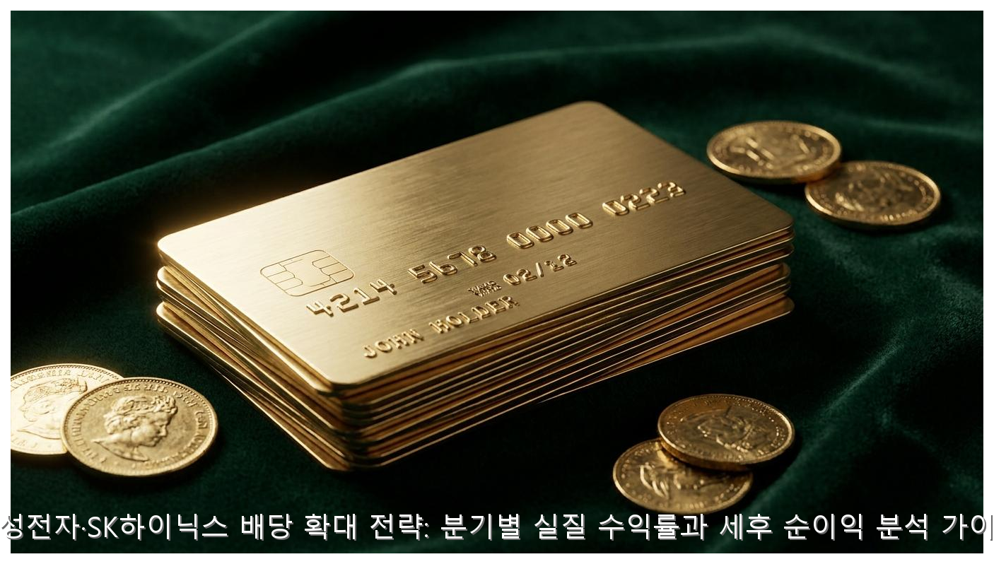 삼성전자·SK하이닉스 배당 확대 전략: 분기별 실질 수익률과 세후 순이익 분석 가이드 핵심 안내 및 분석 인포그래픽 (4)