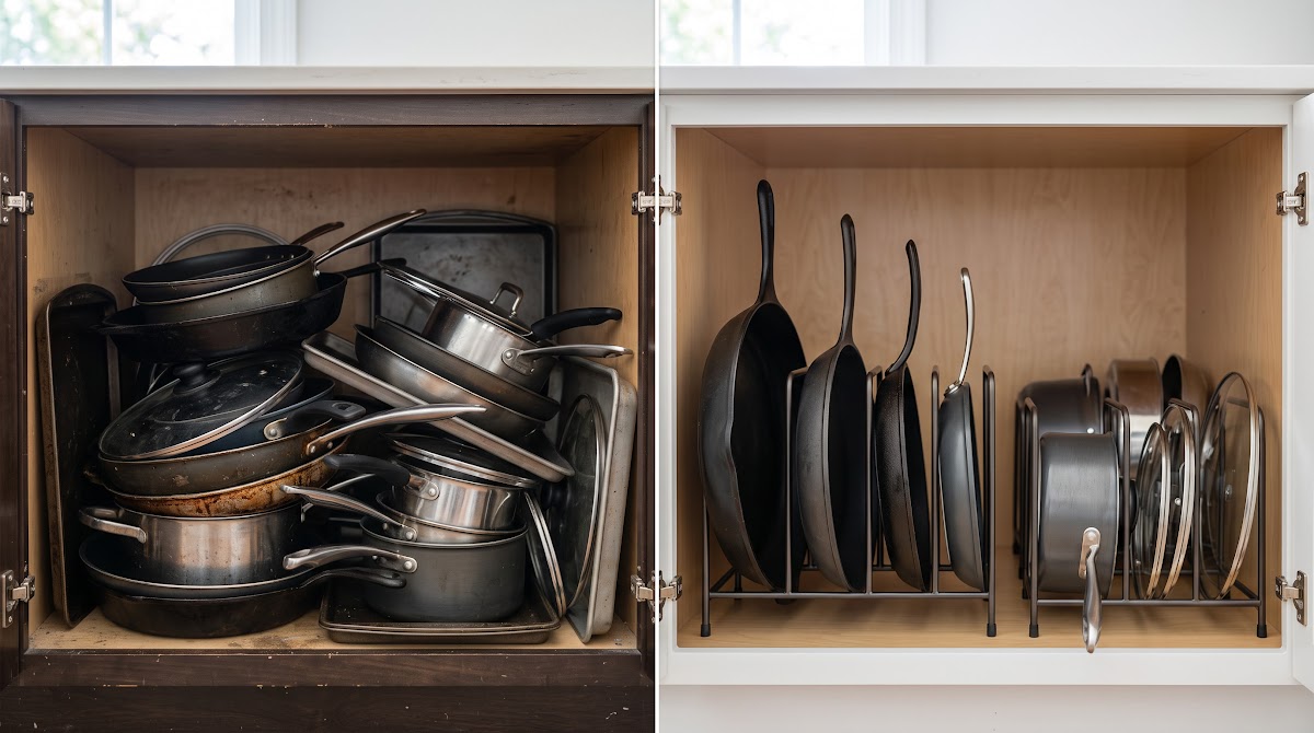 Best Pan Racks for Kitchen Cabinets (2026) - BEFORE-AFTER / FINAL VERDICT