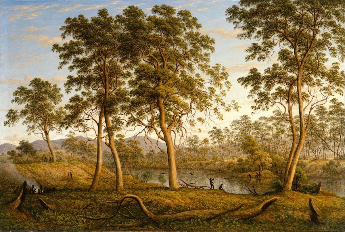 Natives on the Ouse River Van Diemens Land 1838