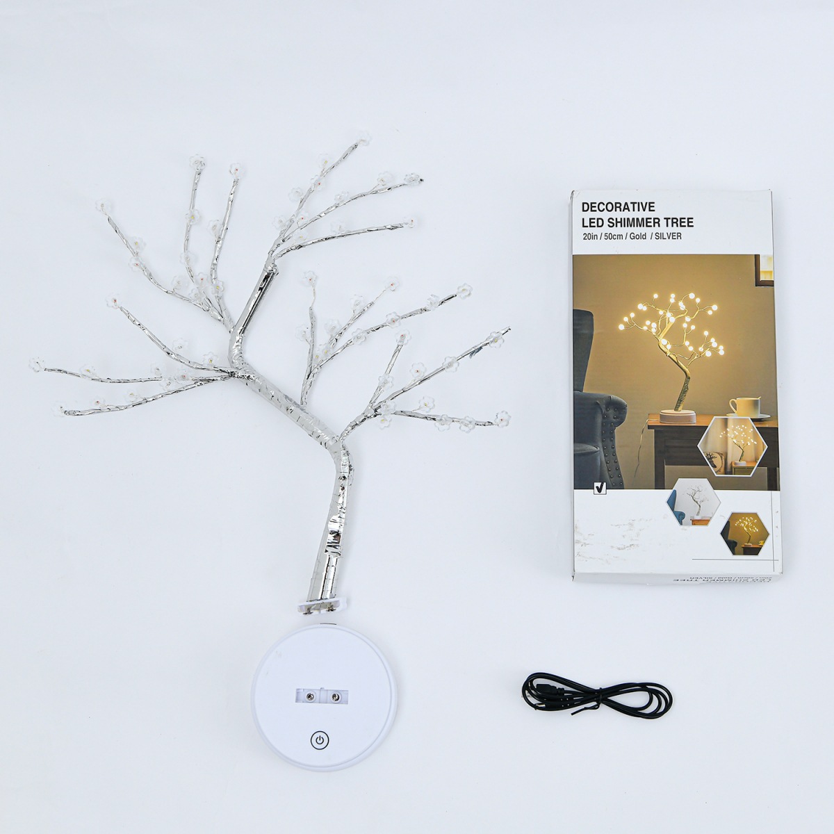 LED-Baum-Leuchte, 45 cm, warmweiß