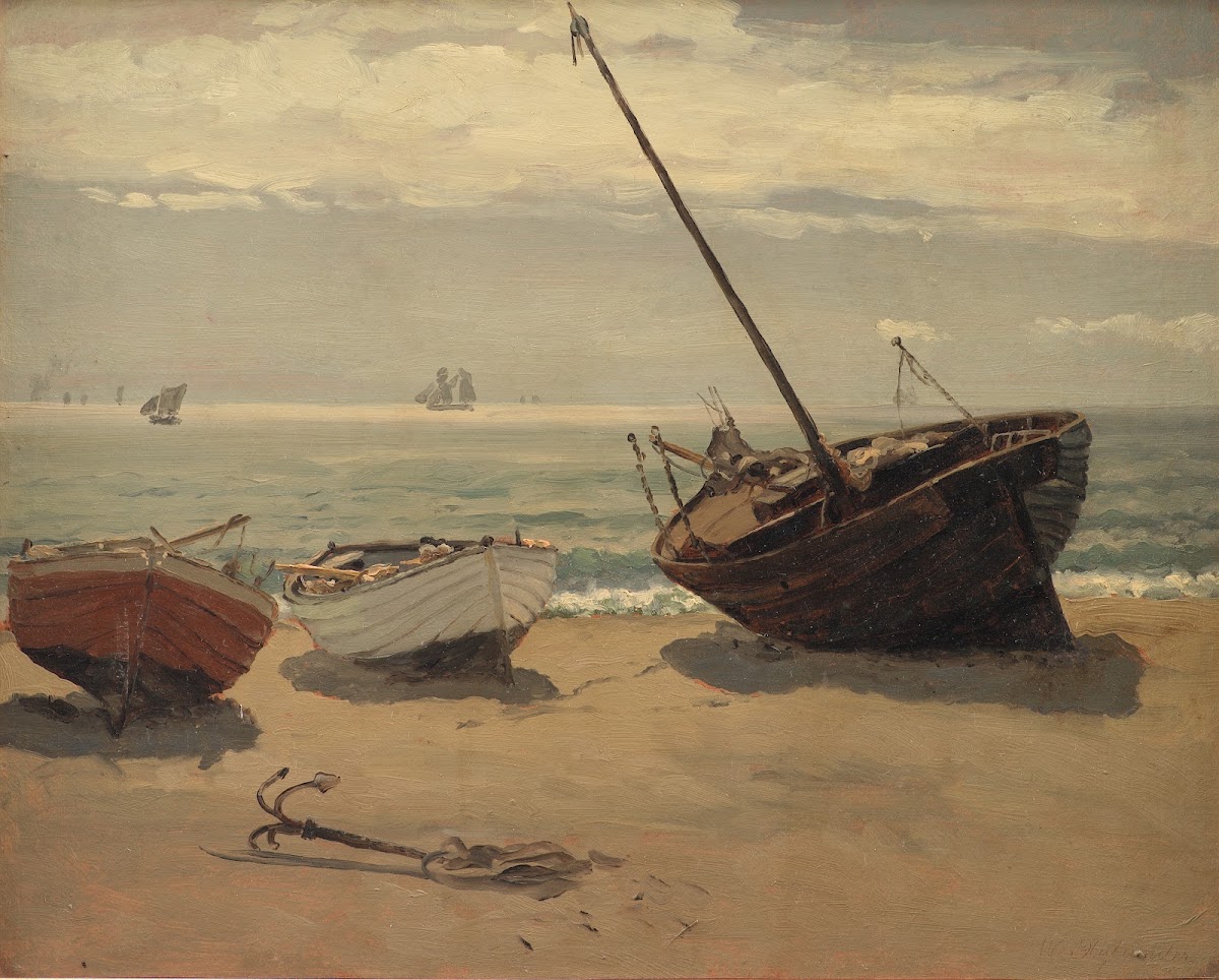 Både på stranden Skagen 1854   1913