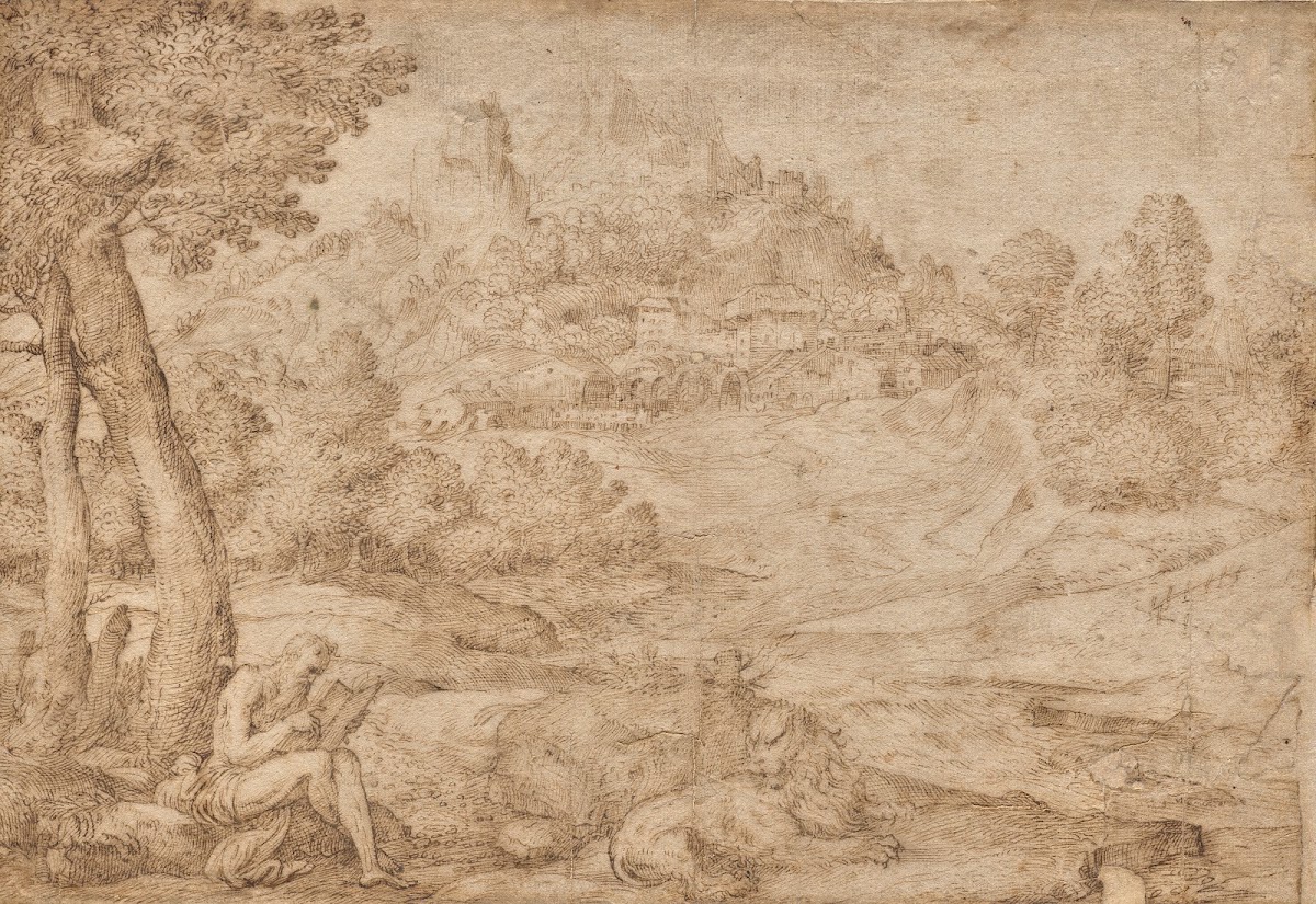 Saint Jerome in a Landscape c 1530