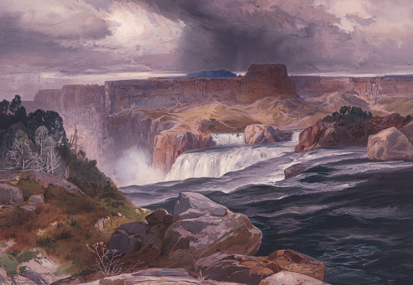 Great Falls of Snake River Idaho Territory 1876