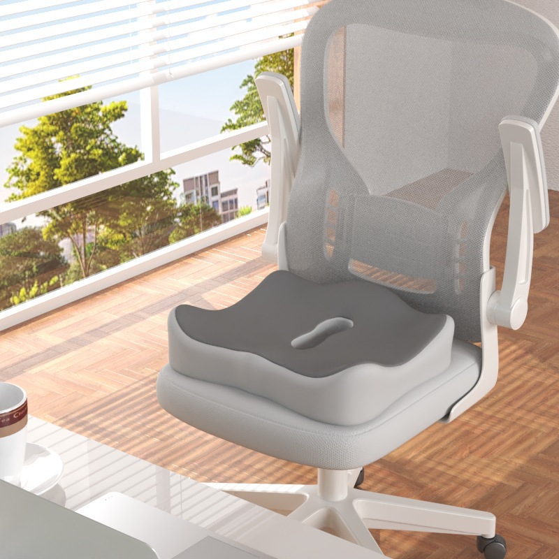 Seat cushion with memory foam back support