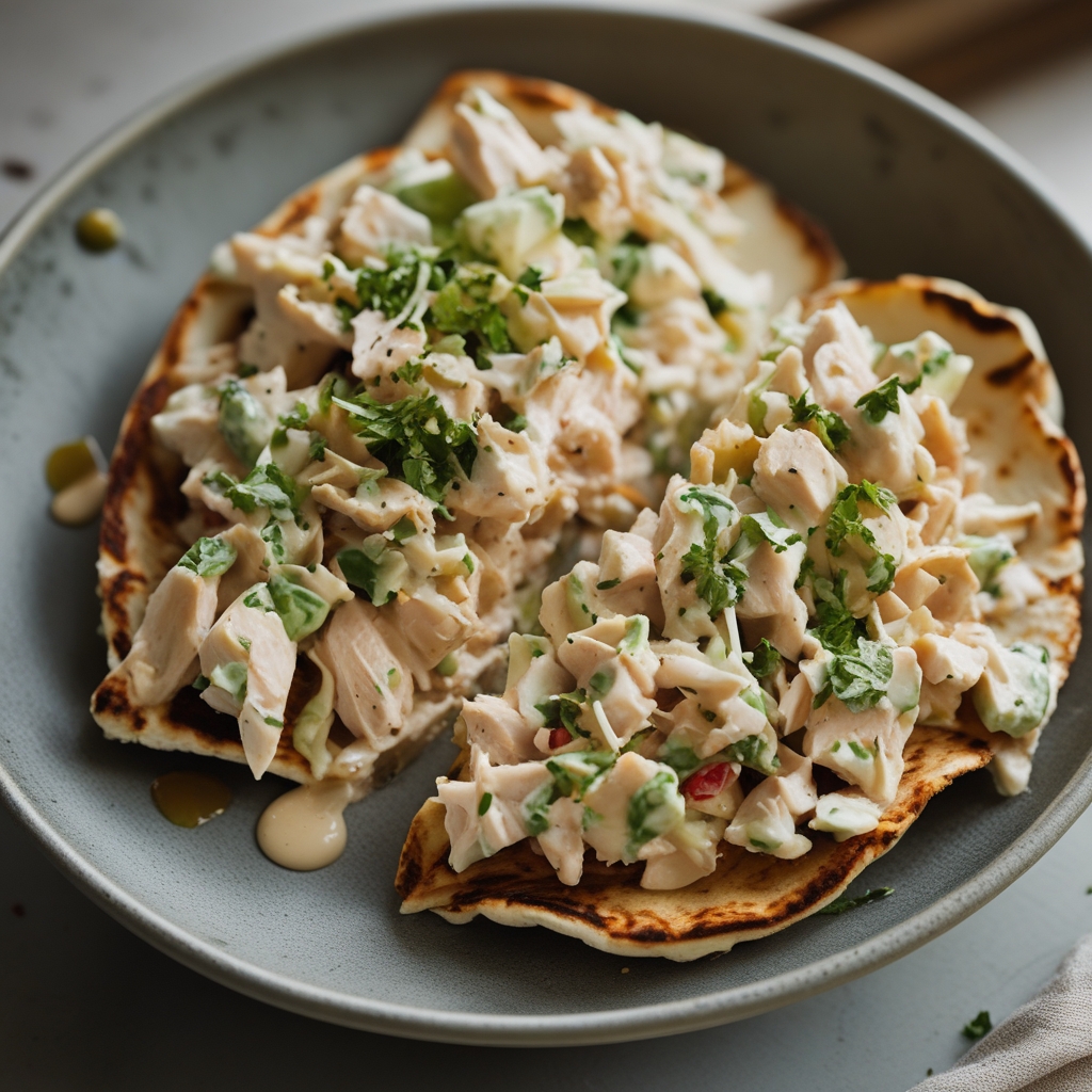Creamy Chicken Salad Wrap - Easy Homemade Lunch Recipe finished