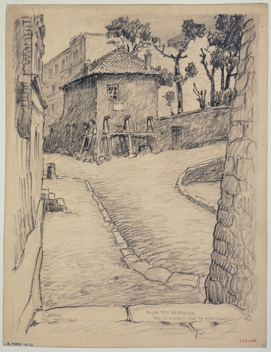Maison de Berlioz rue Saint Vincent et rue du Mont Cenis 1926
