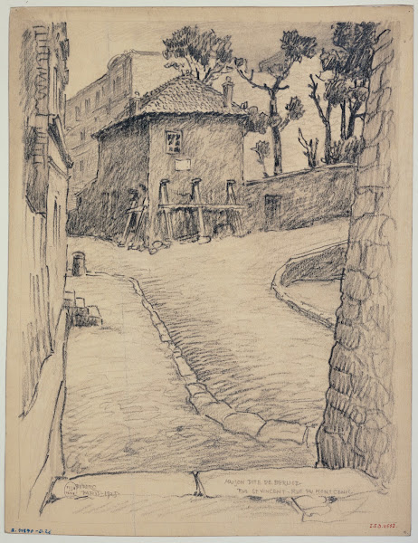 Maison de Berlioz rue Saint Vincent et rue du Mont Cenis 1926