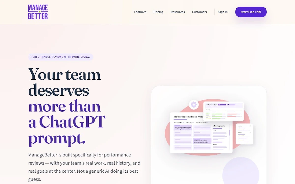 Captura de Managebetter
