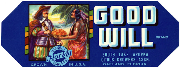 Good Will Brand Citrus Label 1930 1950