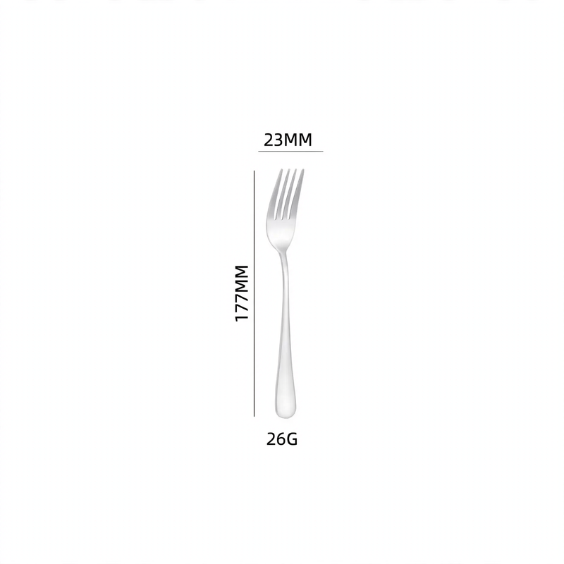 Stainless steel cutlery, 410 steel, various pieces