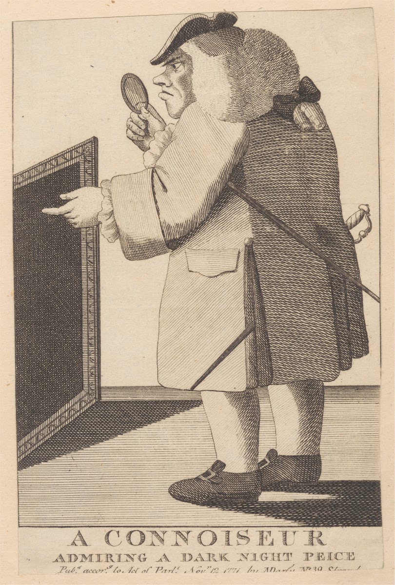 A Connoiseur Admiring a Dark Nigh Piece 1771