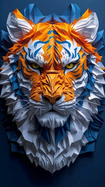 Tiger Face Digital Art Picture