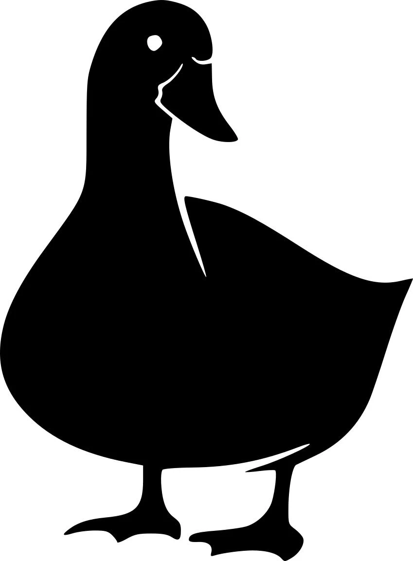 Duck Silhouette Free SVG for Cricut Cutting and Engraving