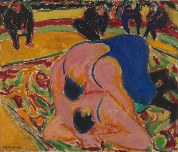 Wrestlers in a Circus 1909