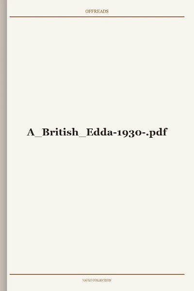 A British Edda-1930