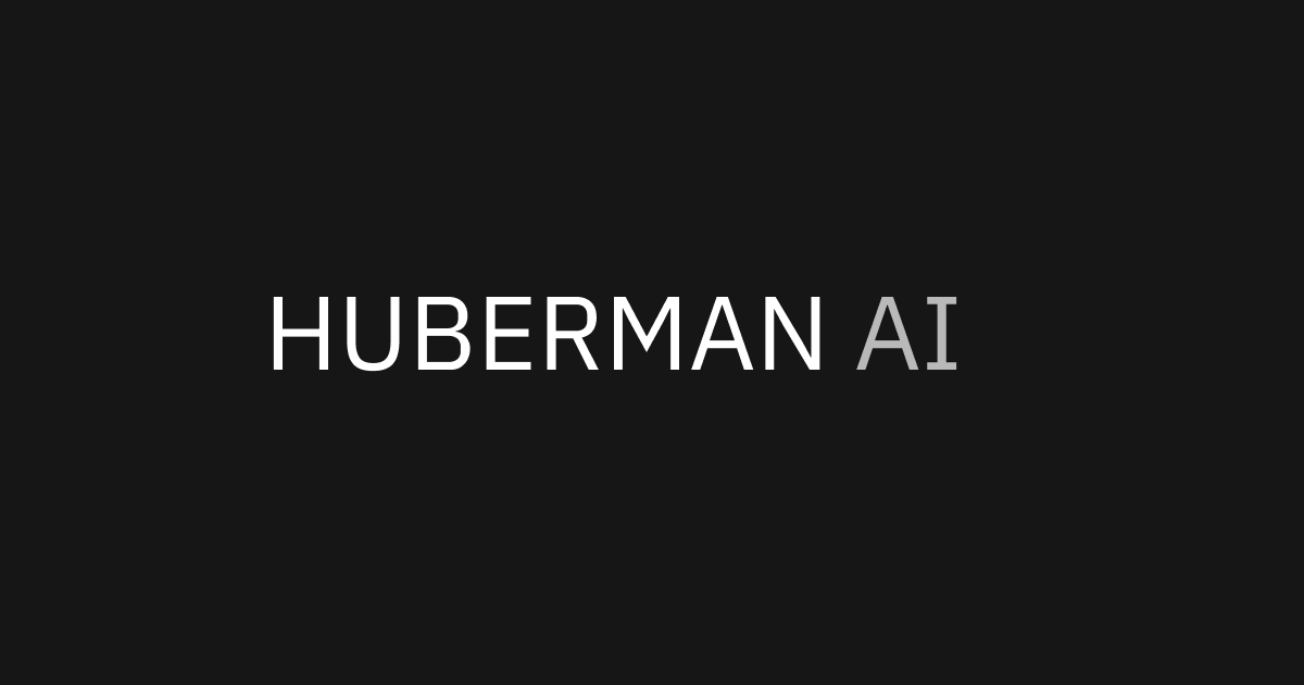 Captura de Huberman AI