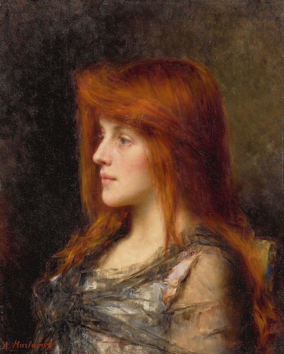 An Auburn Hairedyoung Woman