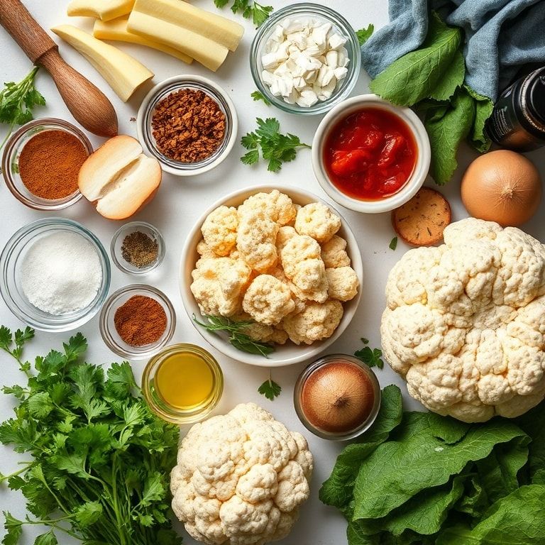 Ingredients for Delicious Cauliflower Muffins: Your New Favorite Healthy Snack – Easy Homemade Snack