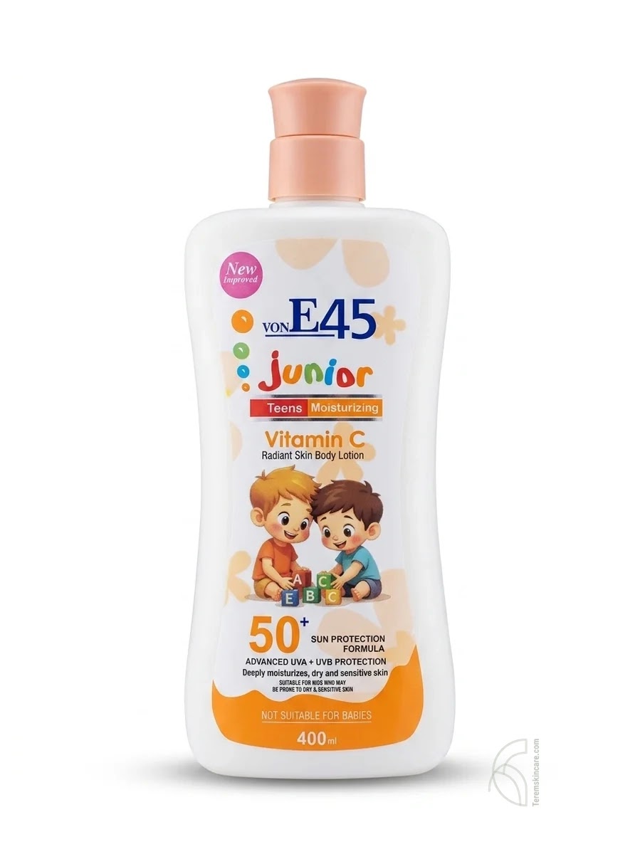 Von E45 Junior Teens Moisturizing Vitamin C Radiant Skin Body Lotion