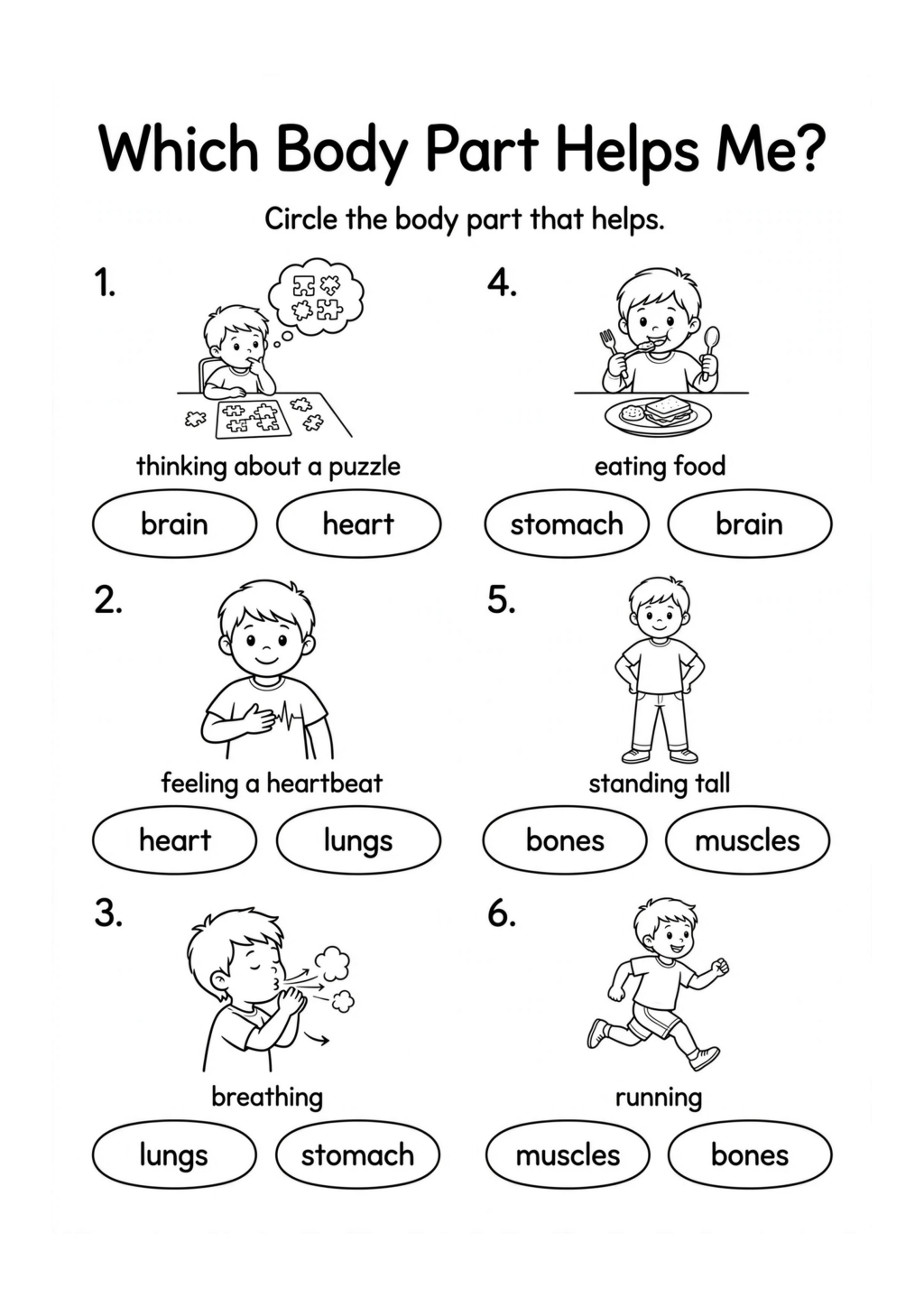 Which Body Part Helps Me?