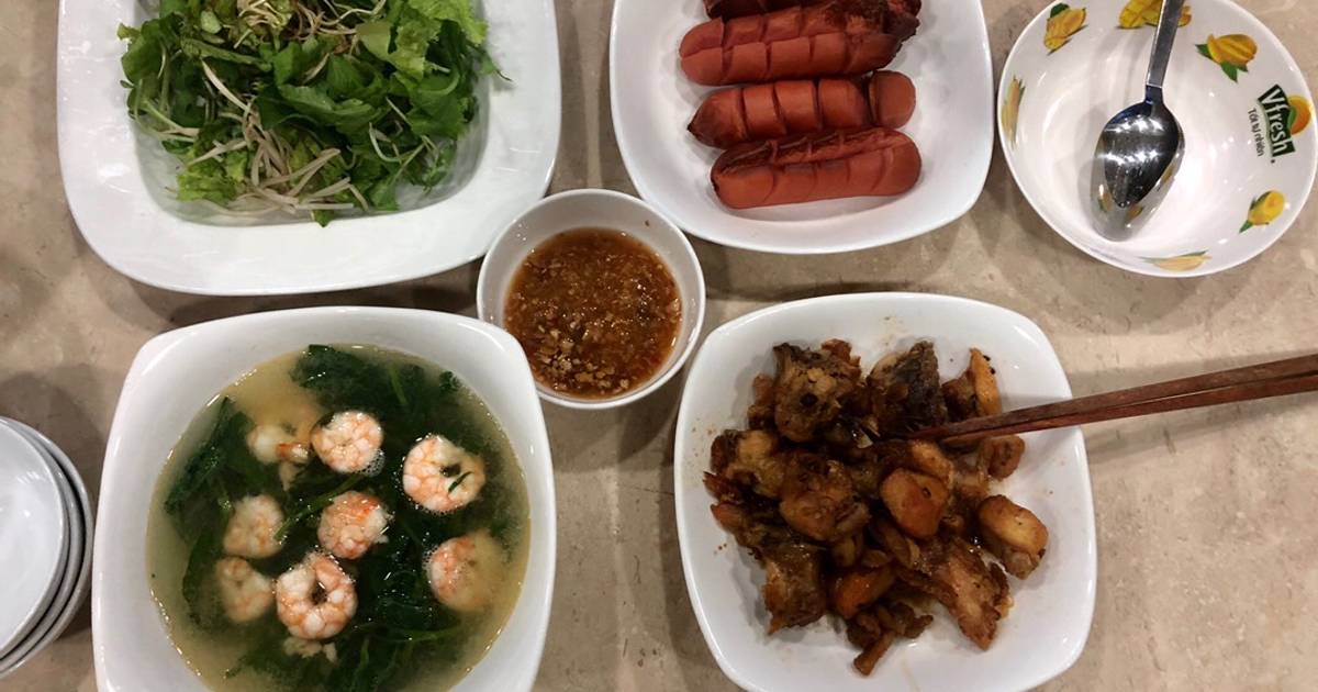 Xúc xích nướng lò chiên không dầu