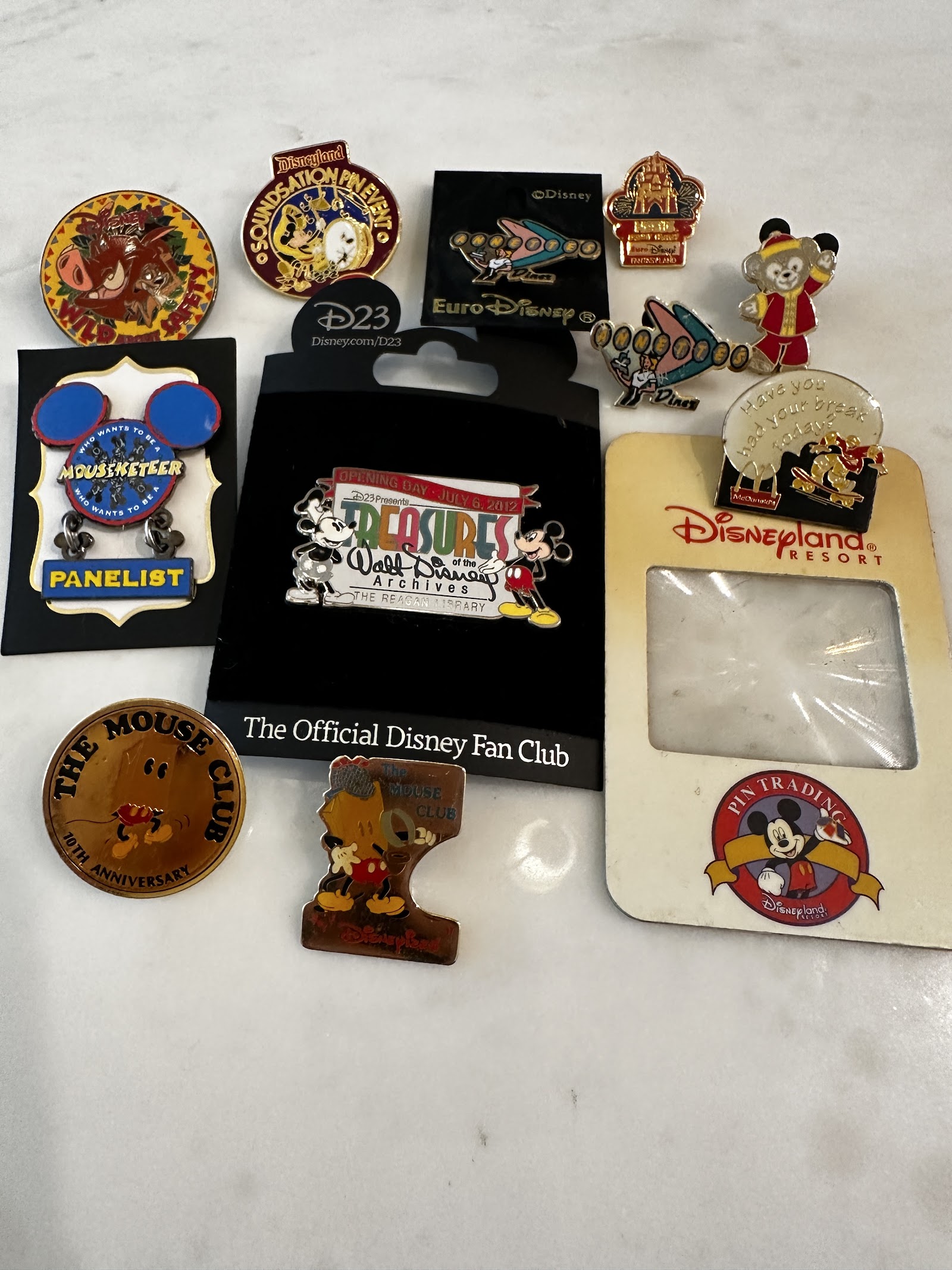 Official Disney enamel metal trading pin approximately 1.5 inches showing trading wear, 2000s era