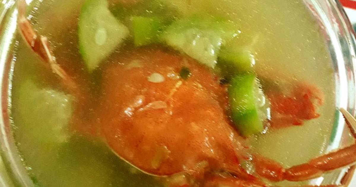 Canh cua biển nấu mướp