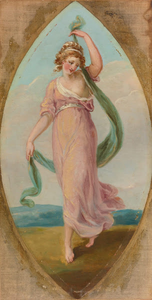 Muse with a flowing cloth